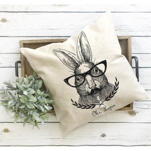 French Country, Mr Lapin, Pillow Cover, Spring